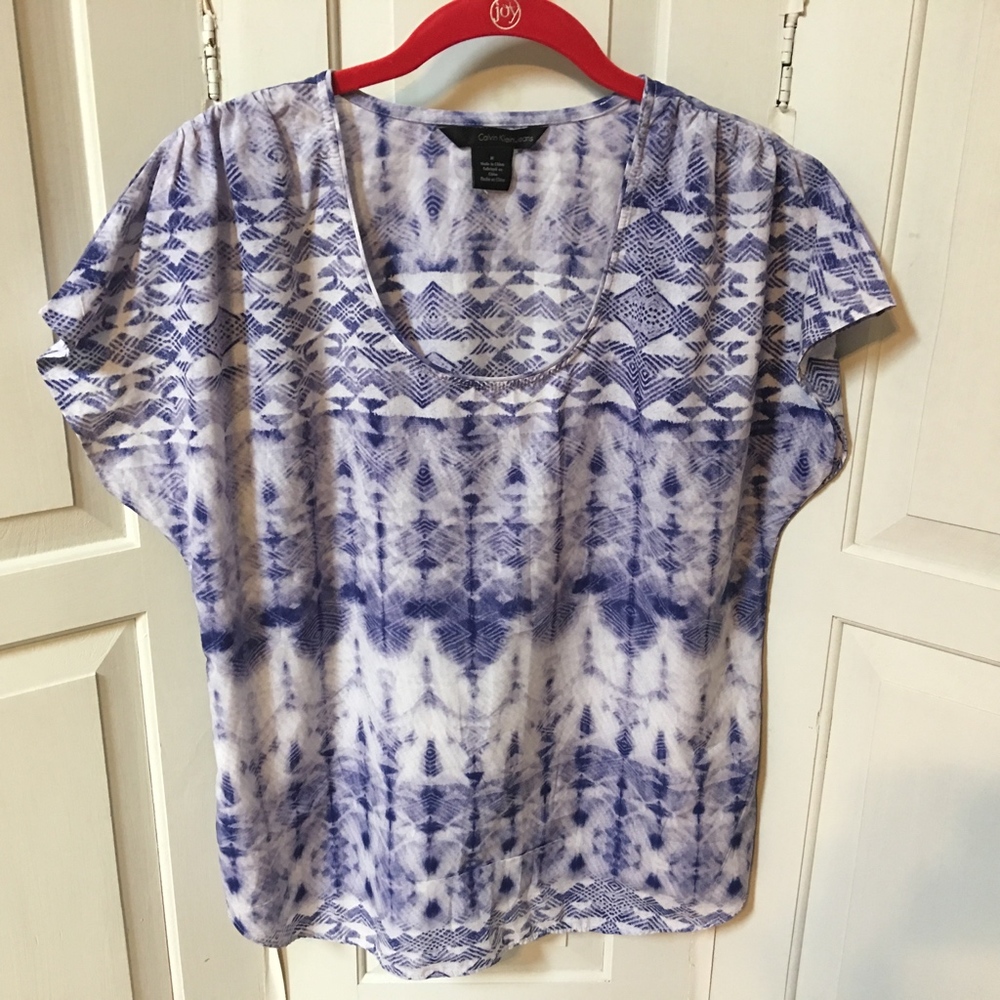 Calvin Klein Jeans Tribal Print Blouse